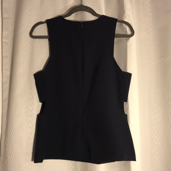 Navy Blue H&M Sleeveless Top with Cutouts - Picture 2 of 4